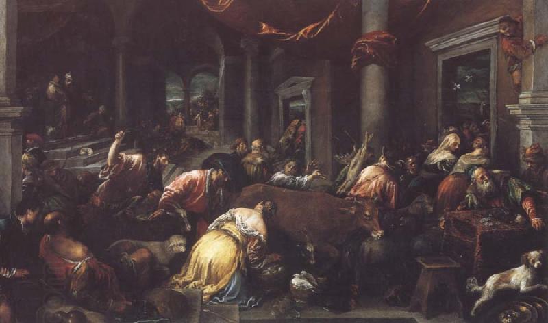 Jacopo Bassano Christ Driving the Traders from the Temple oil painting picture